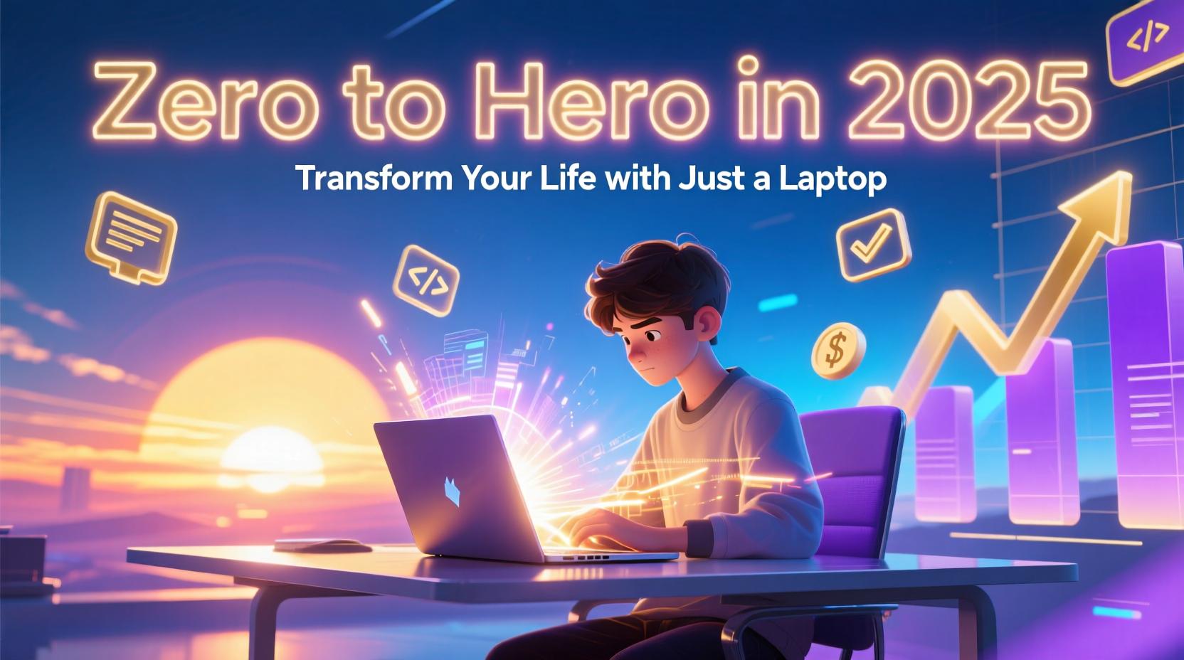 From Zero to Hero in 2025: How to Transform Your Life with Just a Laptop